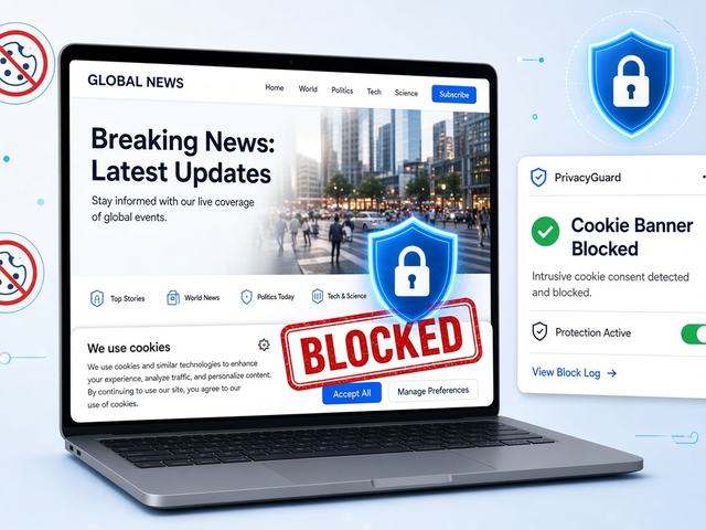 Cookier Banner Blocked illustration