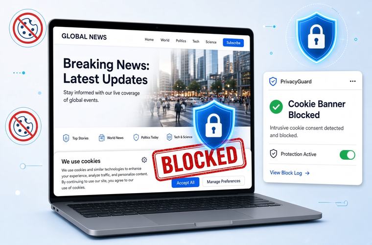 Cookier Banner Blocked illustration